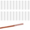 JJUNW 20Pcs lear Heat Shrink Shoelace, 0.2 Inch Heat Shrink