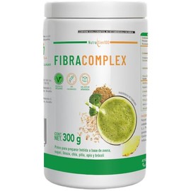 Nutrasien100 Fibracomplex | Suplemento en Polvo | Sin Azúcar y Vegano | 20 Porciones | Salud Digestiva con Frutas, Verduras y Semillas | Sabor Piña