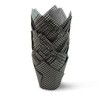 Black Check Medium Size Tulip Baking Cups Cupcake Liners Muffin