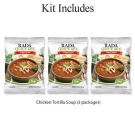 RADA 3 Pack Chicken Tortilla Soup Quick Mixes