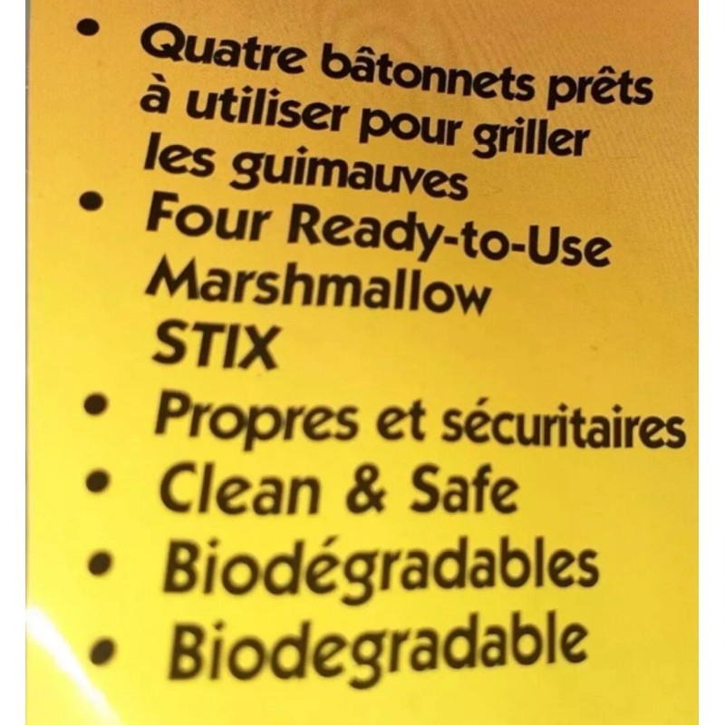 SMORSTIX, 1Set of 4 RTU 30" Wooden Sticks The Perfect