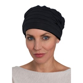 Deresina Harmony Volume Headwear Bamboo Chemo Hat for Women, black, Unit size