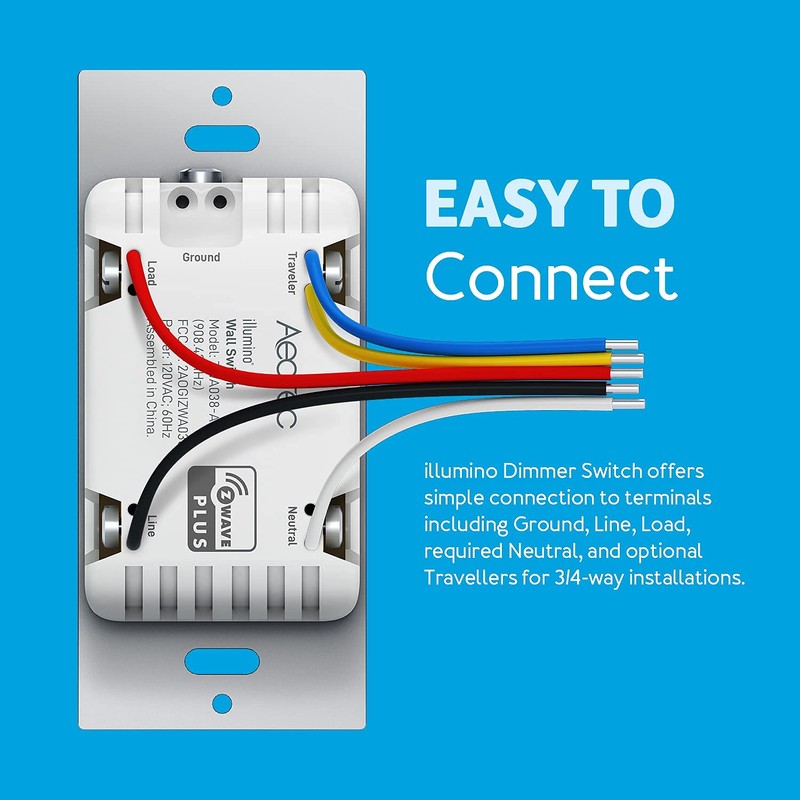 Zwave Light Switch: Aeotec Wall Switch, 3 Way, Repeater, On