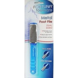 Fortuna Footcare Metal Foot File, Dual Sided - Two Textures, 1 Unit