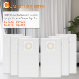 6Pack IB600 HEPA Vacuum Cleaner Bags for Kenmore Intuition Bagged Upright Vacuum BU4018, BU4020, BU4021, BU4022, BU4023, BU4050
