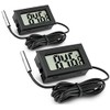 ZHITING Indoor Thermometer, Mini LCD Digital Thermometer Hygrometer, Aquarium Thermometer,