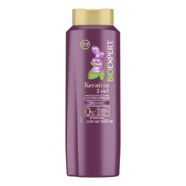 Shampoo Bioexpert 2 En 1 Keratina Restauracion 650ml