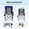 HIGH POINT SPORTS Oversized Camping Chairs for Adults, High Back