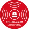 Sticker Warning "Silent Alarm This Object Is Electronically Secured" Notice
