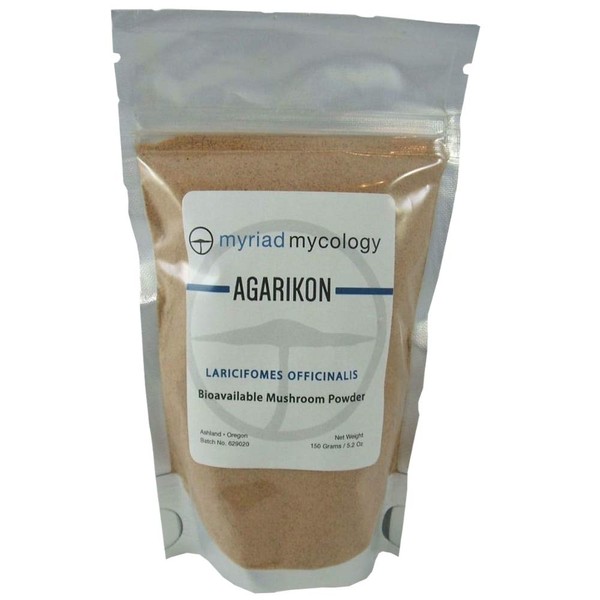 Myriad Mycology Agarikon Mushroom Powder 5.2 Ounces - Made in USA (Ku Bai Ti) - Natural Immune Booster