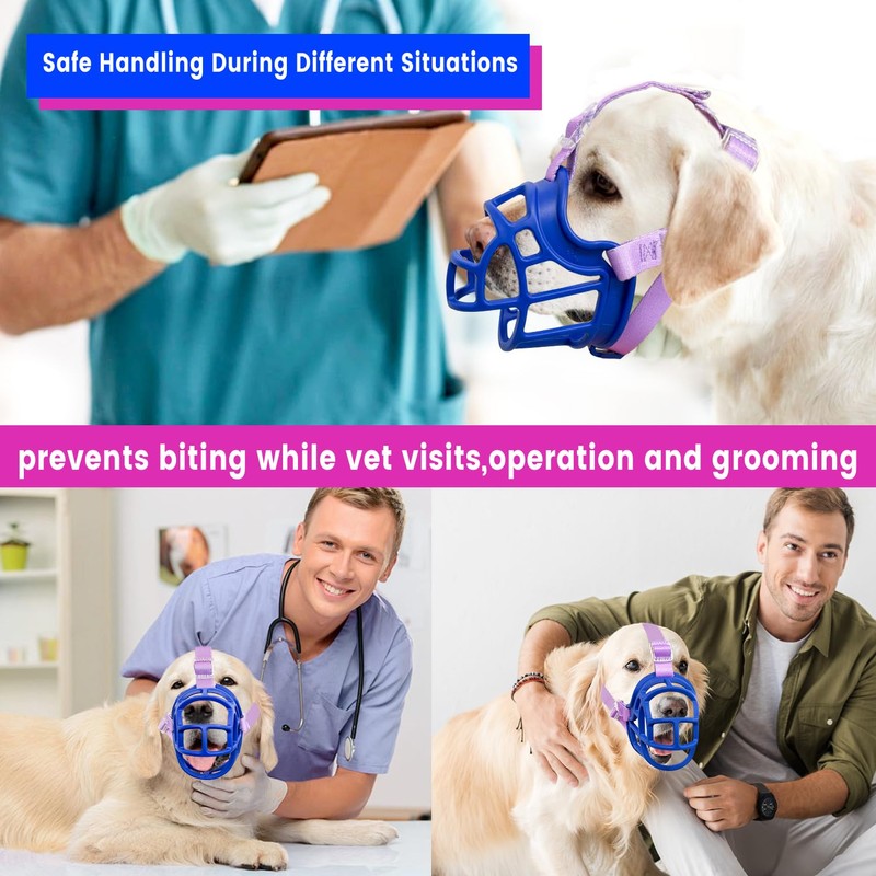 Dog Basket Muzzle for Anti Biting & Chewing, Lightweight Cage