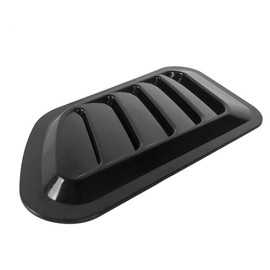 CENPEK 2 Pack Intake Scoop Turbo Bonnet Vent Hood Air Vent Trim Cover-Black