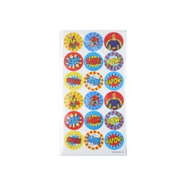 Henbrandt Large Superhero Stickers 180 Assorted Super Hero Stickers Teachers School Reward Arts and Crafts for Kids Birthday Party Bag Favours Loot Bag Fillers Lucky Dip Favours for Girls and Boys