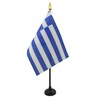 AZ FLAG - Tischflagge Griechenland - 15x10 cm Goldene Splitze