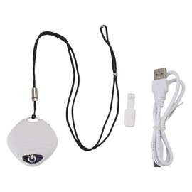 Mini Wearable Air Purifier Smoke Odor Removal Portable Negative Ion Air Purifier Necklace for Car Travel White