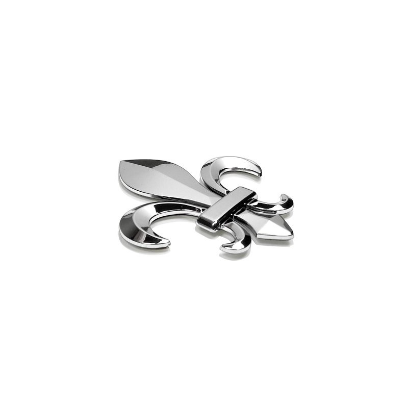 iPick Image Fleur-De-Lis FDL 3D Logo Black Stainless Steel License