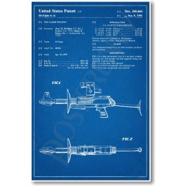 Toy Laser Rifle Patent -  NEW Vintage Invention Patent Poster