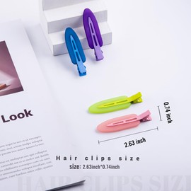 Cptots No Crease Hair Clips Creaseless Hair Clips Makeup Clips No Bend Hair Clips Flat Hair Clip For Styling Non Slip Hair Accessories For Women,Multiple Colors,12 PCS