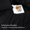 Soifox King Size Fitted Sheet Black - Bed Sheets with