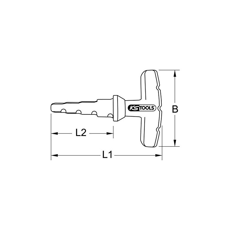 KS TOOLS 105.1001 Internal + external deburrer, 3-40mm