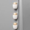 White Magnetic Toothpick Holder, Toothpick Storage Box Large Capacity Transparent