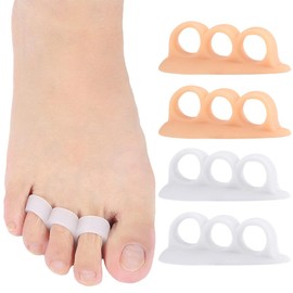 Zehenspreizer für alle Zehen, Silikon Zehentrenner Universalgröße hallux valgus korrektur Toe Spacer Zehenkorrektur 4er
