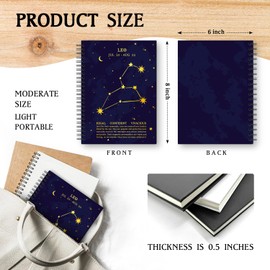 Star Sign The Lion，Leo Spiral Notebooks，Funny Notebooks for Star Sign，Funny Spiral Notebooks，Preppy Spiral Notebook，Notebook Gifts for Leo lover，Leo Spiral Journal, Star Sign Gifts for Women Girls