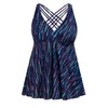Yonique - playera tankini de talla grande para mujer, sin