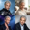 Mens Short Grey Silver Wigs Layered Natural Hair Costume Halloween