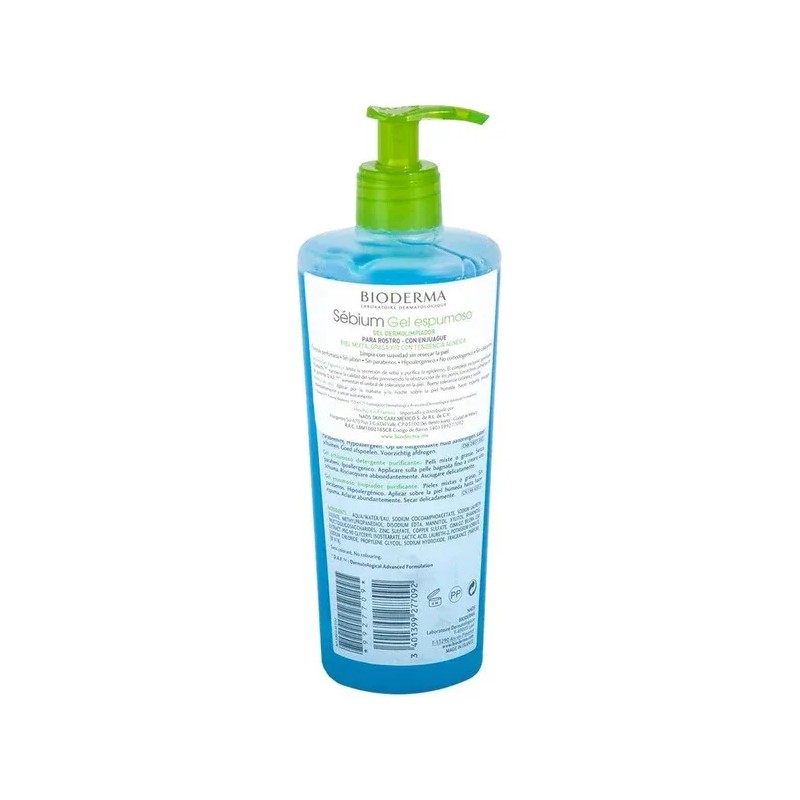 Bioderma Sébium Gel Moussant 500ml Pack Grasa Día Noche
