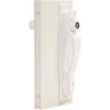 Larson Certified Storm Door White Push-Button Heavy-Duty Latch with Key