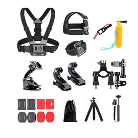 AolKee 20 in 1 Action Camera Accessories Kit Accessories for GoPro Compatible with GoPro Hero 9 8, GoPro Max 7 6 5 4, DJI Osmo Action, Insta 360, AKASO, APEMAN, SJCAM, Campark