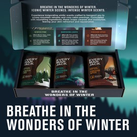 Every Man Jack Mens Body Wash Gift Set - 3 Invigorating Winter Scents - Deeply Cleans, Hydrates with Naturally Derived Ingredients