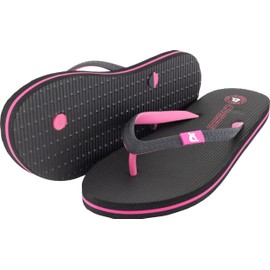 Cressi dal 1946-Flip Flops St Tropez-Eleganti Ciabatte Infradito Donna, Spiaggia Mare Piscina Palestra Tempo Libero, Rapida Asciugatura, Ammortizzanti Soft Antiscivolo-Nero/Fucsia-39/40 EU