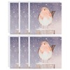 Pack Of 6 Festive Robin Charity Christmas Cards Multiple Charities