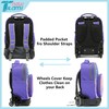 NEW TILAMI 18 Inch Rolling Backpack with Wheels for Girls