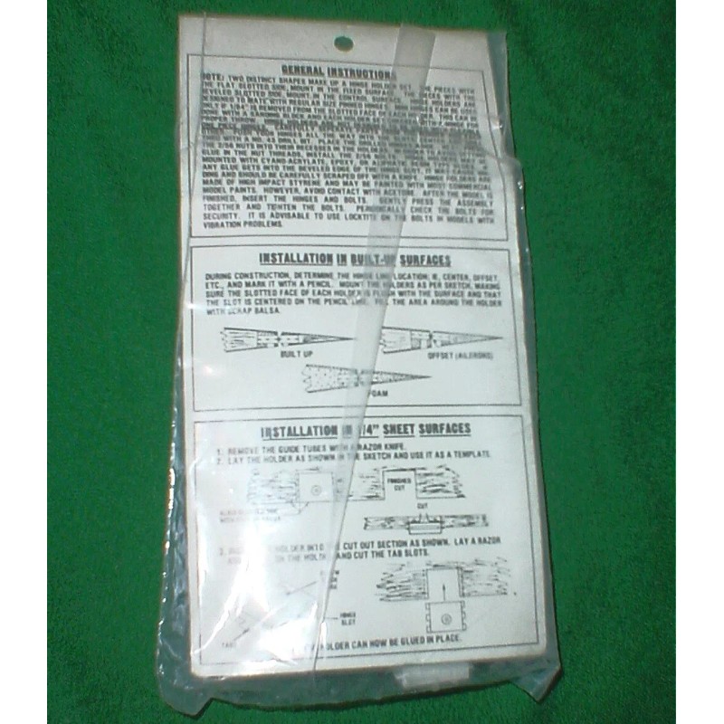 VORTAC MFG CO HINGE HOLDERS, 30 PIECE SET, MOUNTS 15