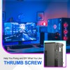 sourcing map 10 Pcs Computer Case Thumb Screws, M3x16 Thread