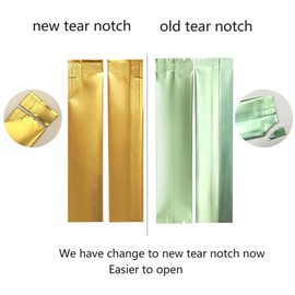 200Pcs Coffee Sugar Bag Heat Seal Aluminum Foil Plastic Bags Matte Colored Ziplock Bags Open Top with Tear Notch Zipper Pouch Food Saver Bag Short Term Food Storage Packaging