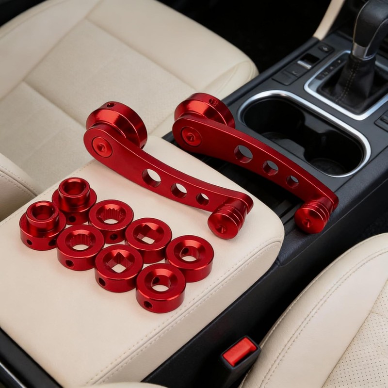 2PC Universal Window Crank Handle, Aluminum Car Window Opener Handle