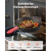 4-Piece Cast Iron Skillet Set Pre-Seasoned Chef's Dutch Ovens with