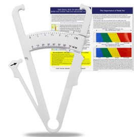 Body Fat Measurement Device,Body Fat Caliper with Body Fat Percentage Measure Chart