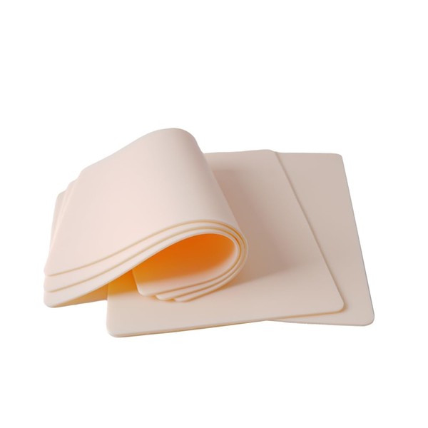 5 Pcs Silicone Tattoo Practice Skin – 3mm Thick, 8x6"