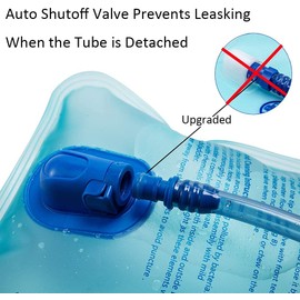 DTnewsun Hydration Bladder 1.5L Leakproof Water Reservoir,Leak Proof Water Reservoir with Insulated Hose,for Hydration Pack for Cycling, Hiking, Running, Climbing, Biking (M)