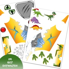 Finest Folia Sticker Set Compatible with Big Bobby Car Classic Sticker for Children's Vehicle, Ride-On Car Toy Car Design Film for Girls Boys R194 (20 Dinos)