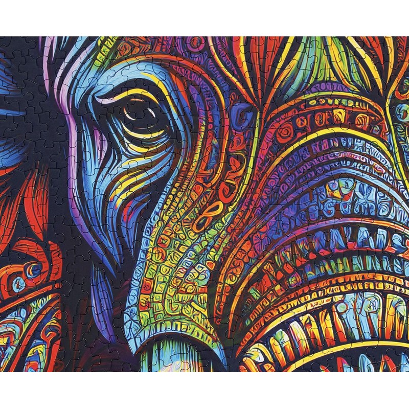 Springbok Elephant Mandala 1000 Piece Jigsaw Puzzle for Adults -