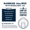 YETI Rambler 14 oz Stackable Mug, Vacuum Insulated, Stainless Steel