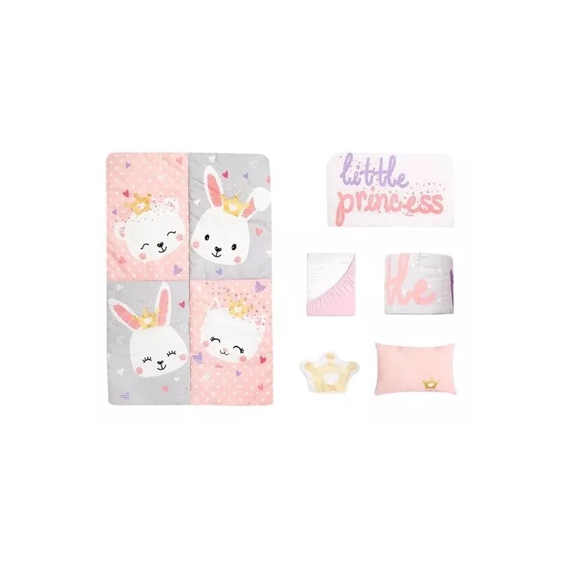 Chiqui Mundo Set De Edredón 6 Piezas Para Cuna Little