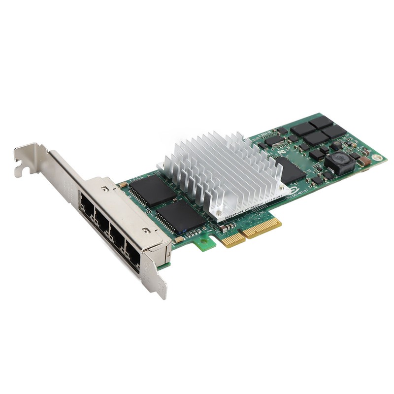 Gigabit Network Card 4 RJ45 Port PCIE X4 10Mbps 100Mbps