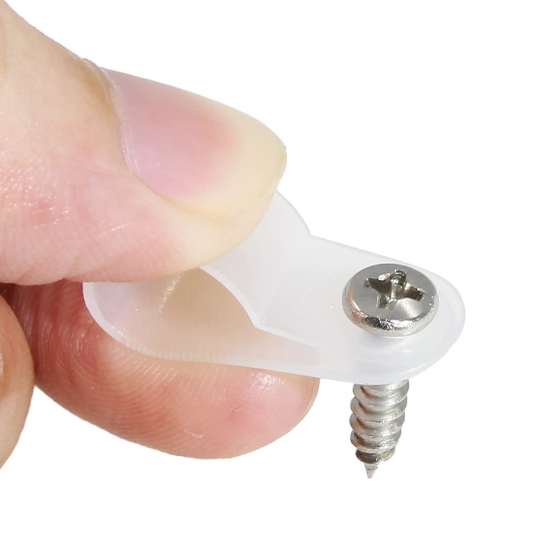Rierdge 100 Pcs 1/2 Inch R-Type Clip Clamp, Nylon P-Type